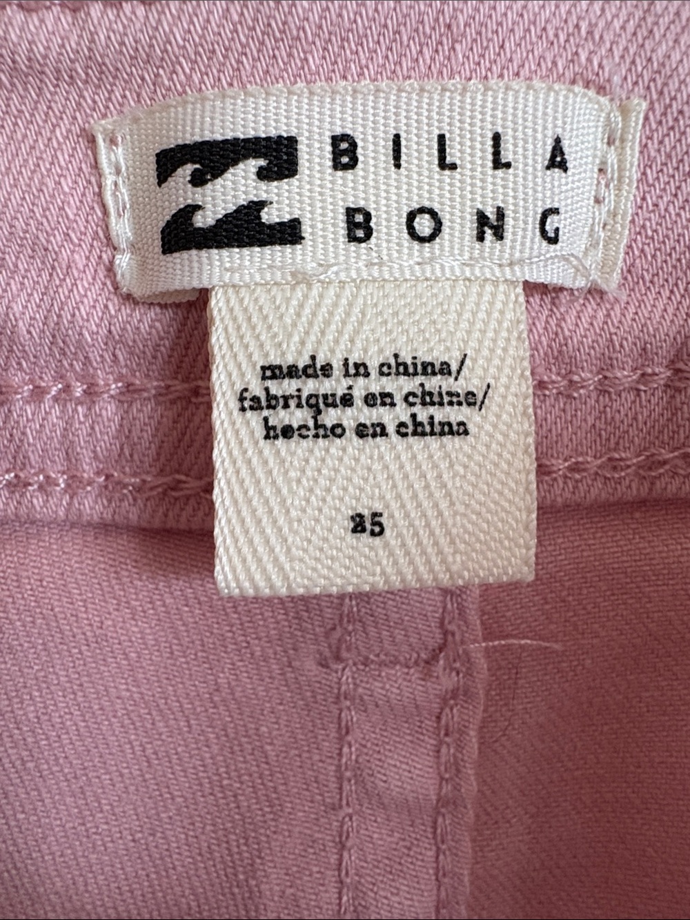 Billabong Pink Wide-Leg Jeans - Picture 2 of 5